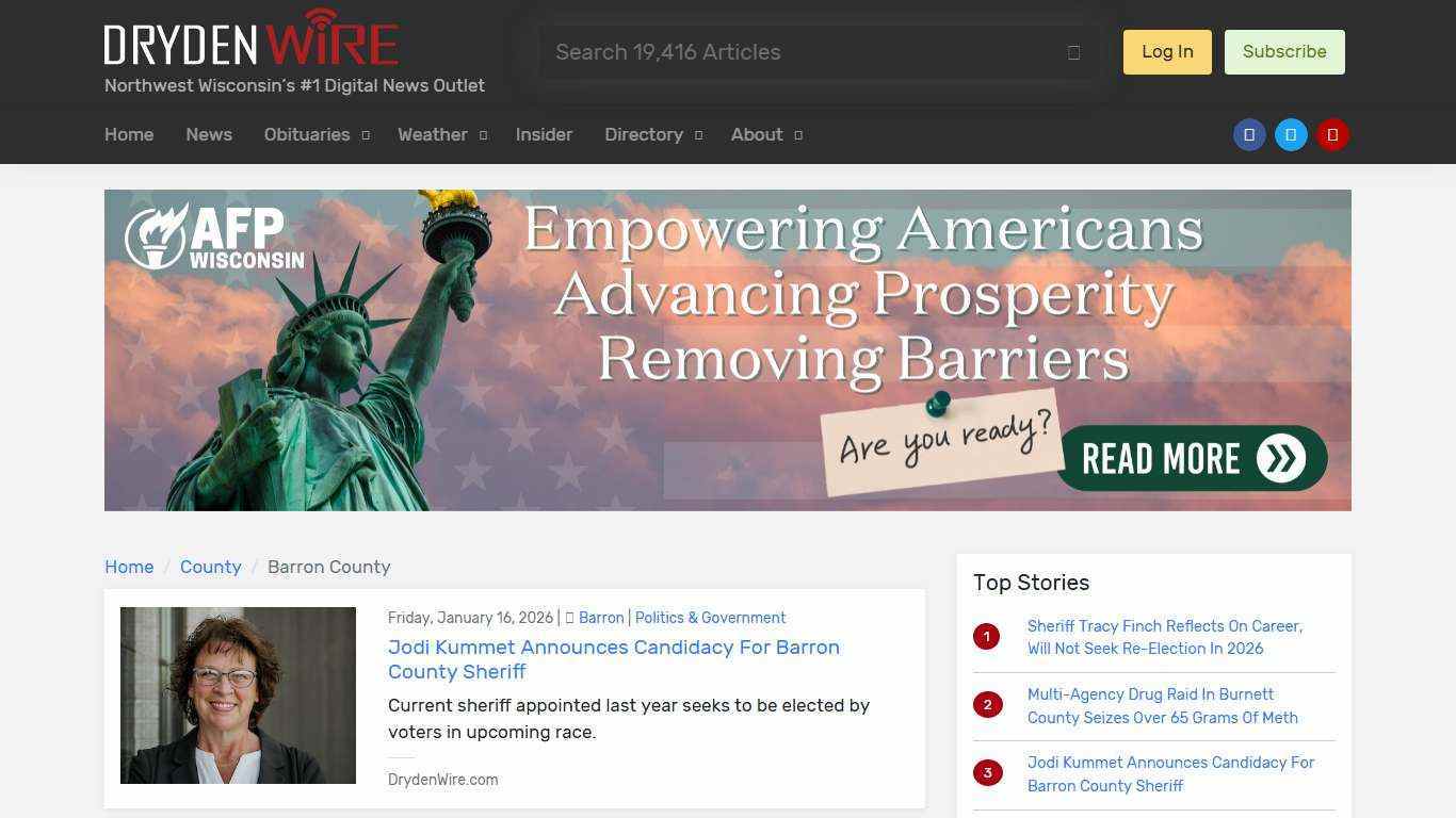 Barron County | County | DrydenWire.com